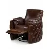 Boulder Brown Swivel Recliner